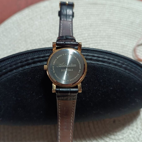 Adriatica women's watch with zirconia stones, black and gold