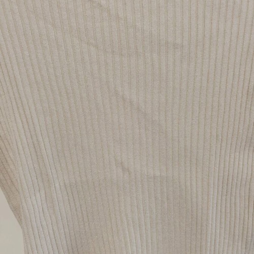 Rib-like H&M blouse like new, beige, size M