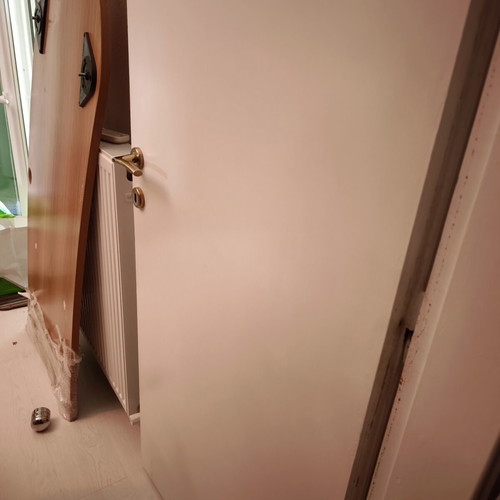 Doors used, two solid wood, 60 cm each