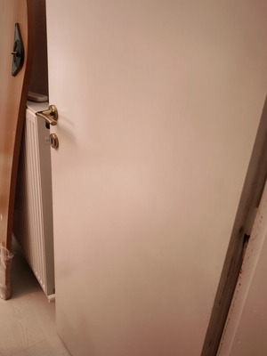 Doors used, two solid wood, 60 cm each