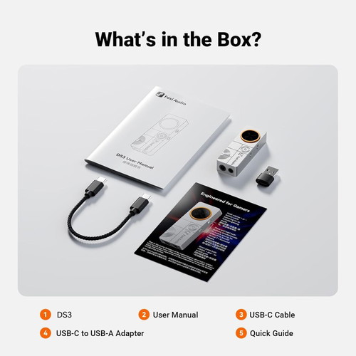Fosi Audio DS3 Portable DAC Headphone Amplifier new