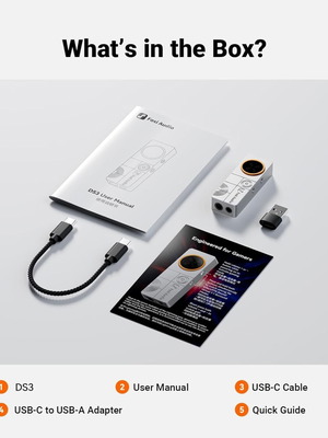Fosi Audio DS3 Portable DAC Headphone Amplifier new
