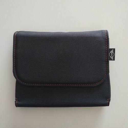 Mini Cooper manual case black with orange stitching