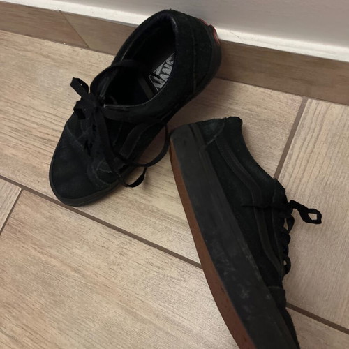 Vans casual shoes size 38.5 used, black unisex