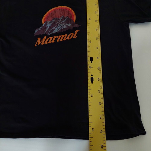 Marmot men's t-shirt black 2XL like new, 100% cotton