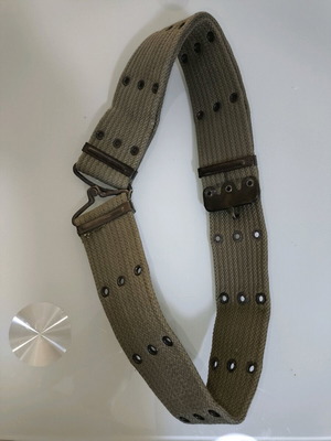 AT ES belt canvas new, adjustable green