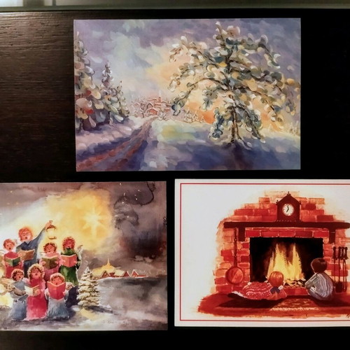Christmas collectible cards new, pack of 9+6
