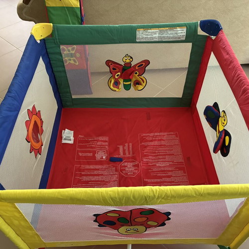 Baby playpen, 100x100x75 cm, easy open and close