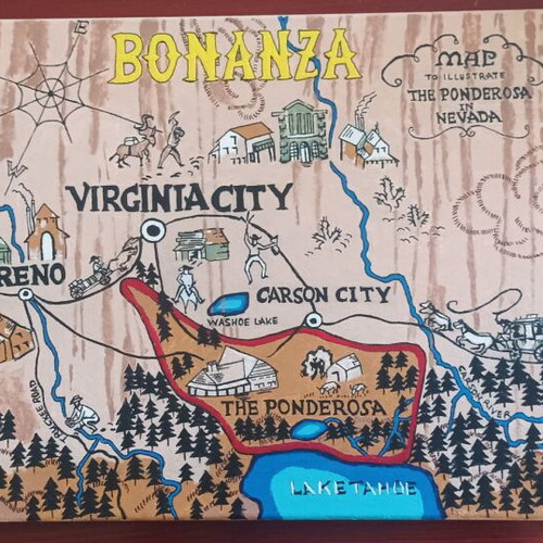 Bonanza handmade painting acrylic on canvas like new