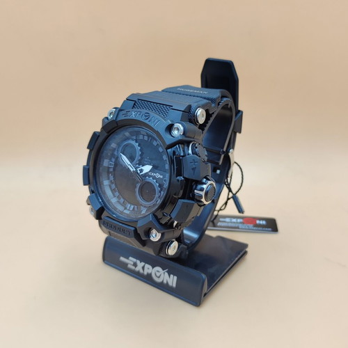 Exponi men's watch black, like new, analog and digital
