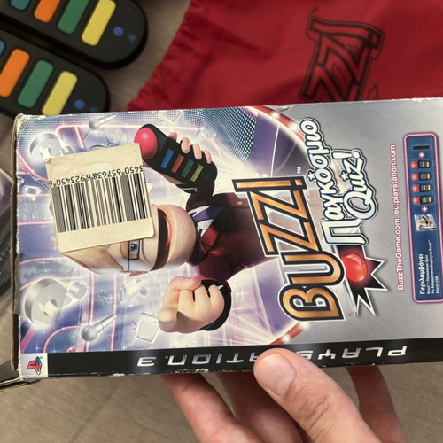 Buzz World Quiz Big Box PlayStation 3 PS3 used, Greek version without USB