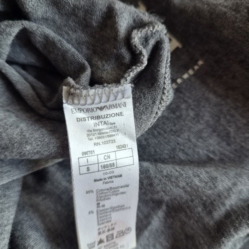 Emporio Armani underwear fitted t-shirt size S gray like new