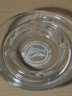Τασάκι Karageorgis Lines γυάλινο καινούργιο διαμέτρου 16cm