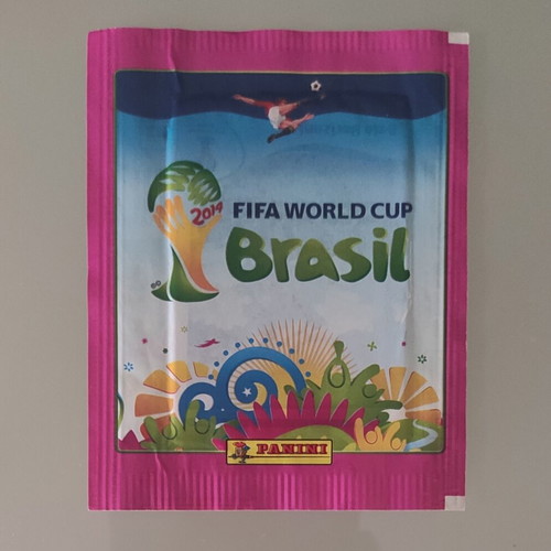 Panini Fifa World Cup 2014 Brazil sticker pack, pink
