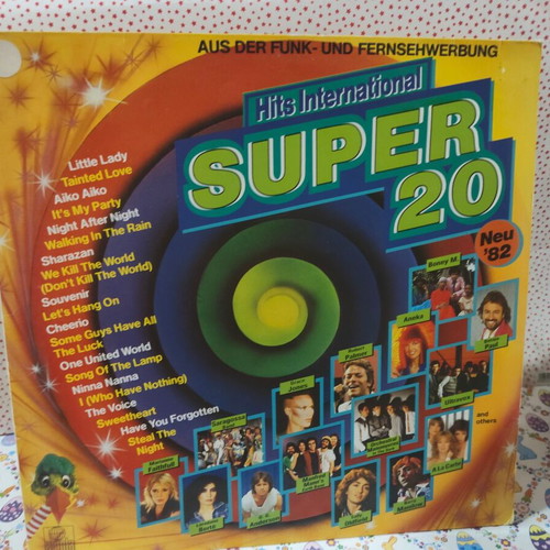 Hits International Super 20 vinyl record used, pop