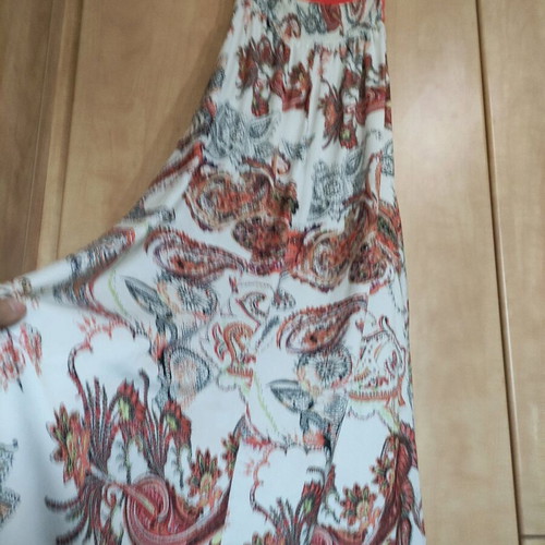 Hype long dress like new, summer style with knitted top and paisley pattern