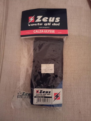 Zeus sports socks new, size 43-46, black and blue
