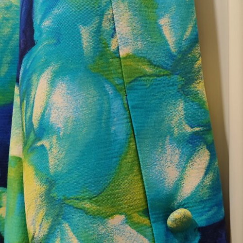Vintage Italian Maestri di Moda Jacket floral watercolor print like new