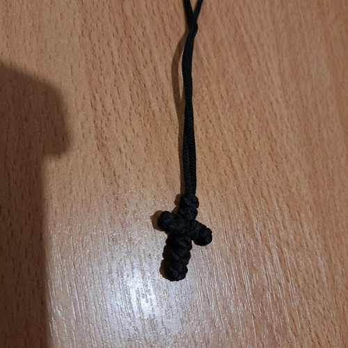 Knitted black cross new