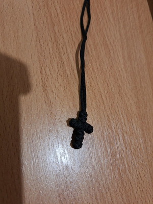 Knitted black cross new