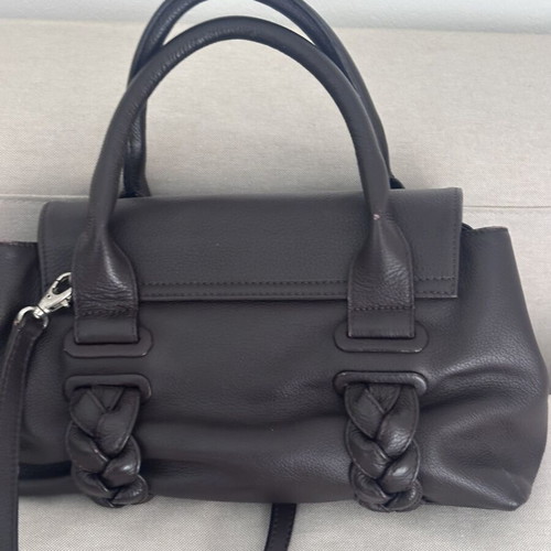 Tosca Blu leather crossbody bag like new, brown