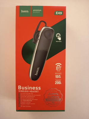 Hoco E49 Young Earbud Bluetooth Handsfree Ακουστικό Μαύρο καινούργιο