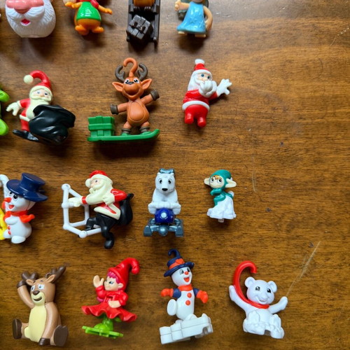 Kinder Surprise Christmas edition figures used, pack of 26