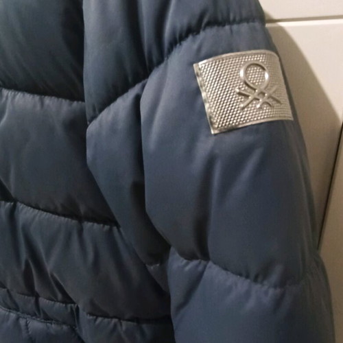 Benetton jacket 11-12 years like new, gray and blue, size 2XL