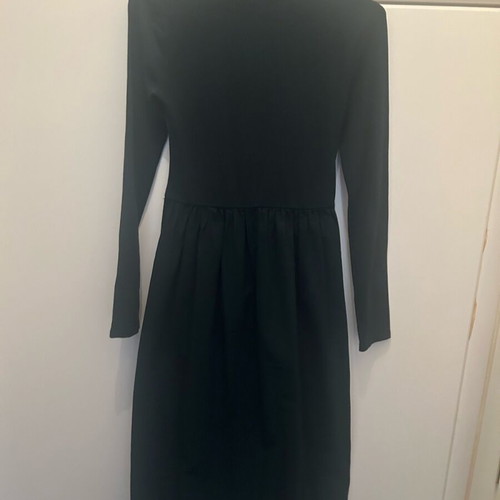 Zara dress with fabric combination in petrol, like new