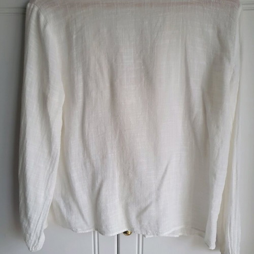 Zara blouse medium white cotton like new