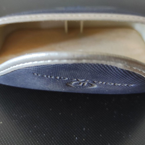 Sergio Tacchini glasses case used, blue with silver details