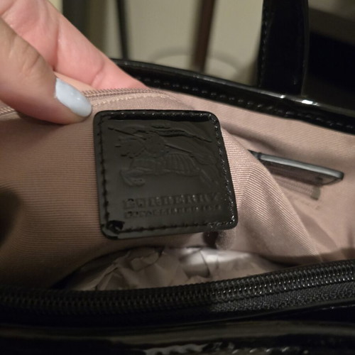 Burberry handbag like new, black and beige