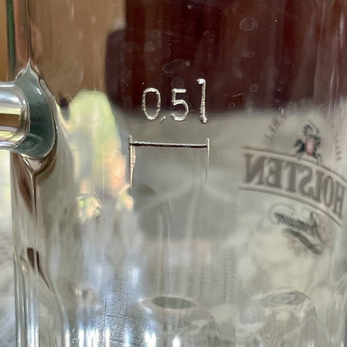 Holsten Beer Mug Vintage Collectible 1990s Half Liter Like New