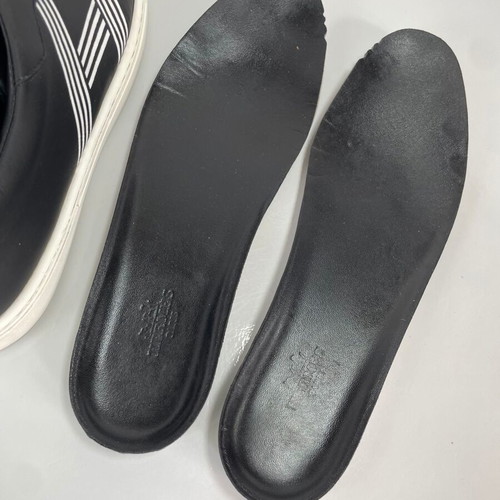 Hermes leather sneakers size 37 like new, black