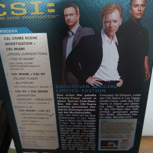Csi Miami 1 authentic, excellent, rare from video theft