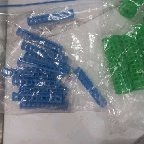 Hair rollers like new, pack of about 80 pieces with pins