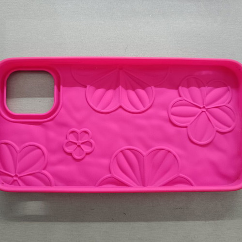 iPhone 11 Pull & Bear Puffy Floral Case new, hot pink