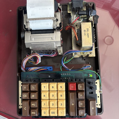 IME EPC 121 printing calculator from 1970s, used, made in Japan