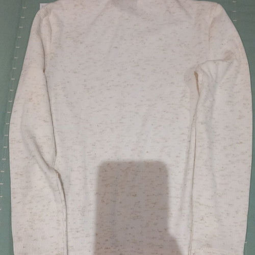 Orchestra girls' t-shirt new, white and beige, size 116 cm