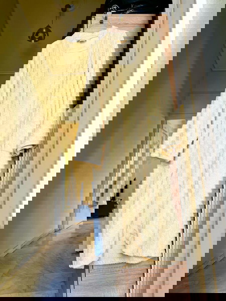 Μπουρνουζι κίτρινο Gallery Medium με τσέπες