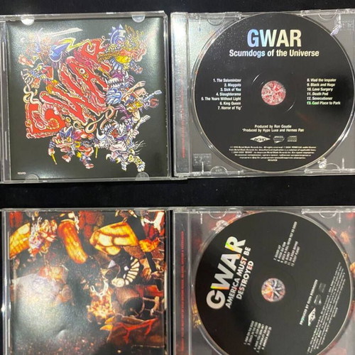 Gwar 2 CD bundle Scumdogs Of The Universe and America Must Be Destroyed like new