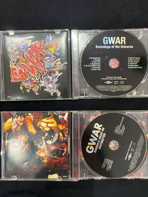 Gwar 2 CD bundle Scumdogs Of The Universe and America Must Be Destroyed like new