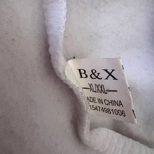 B&X thermal shirt like new, white, size XL/XXL