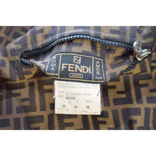 Fendi Jeans reversible Zucca FF monogram jacket, yellow, IT 42