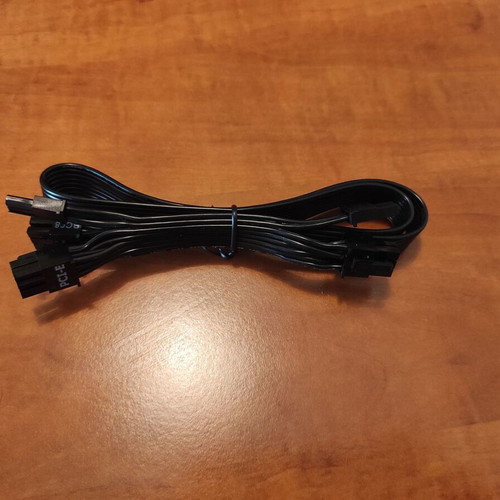 PCIe Pin Power Cable BC08 like new, flat ribbon black