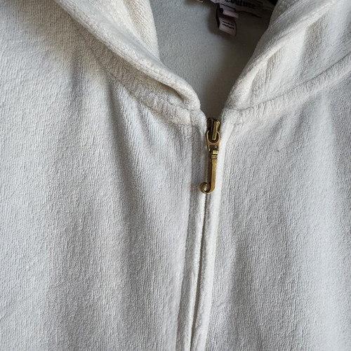 Juicy Couture Velvet Jacket like new, white, size L