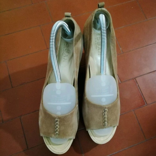 HOGAN Platforms beige sand color, 11cm heel, like new condition