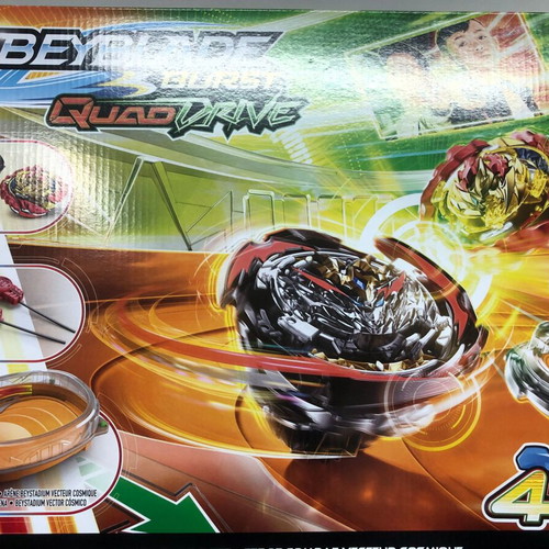 Beyblade Burst Quad Drive Cosmic Vector new with two figures and launchers