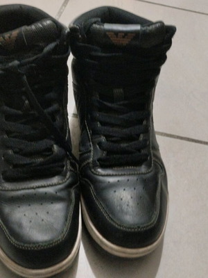 Emporio Armani leather boots size 44 like new