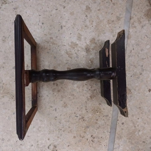 Side table with marble used with wear on legs